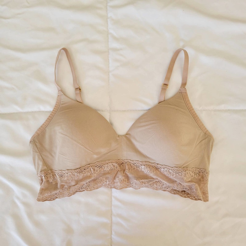 Tan Natori Pushup Bra
